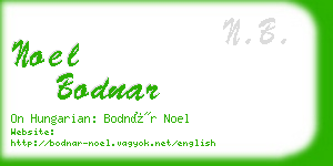 noel bodnar business card